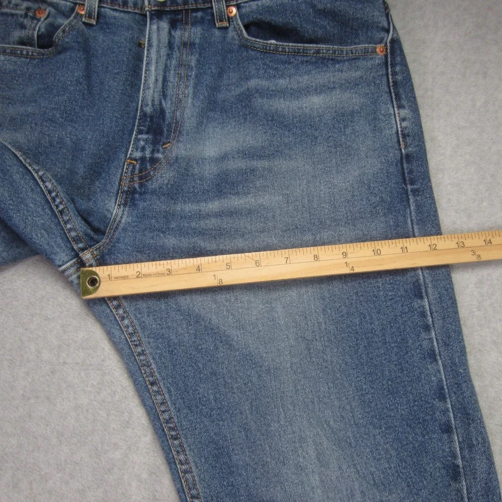 Levis 505 Mens Jeans 34x30 (Tag 36x30)‎ Blue Straight Leg Classic Fit Denim